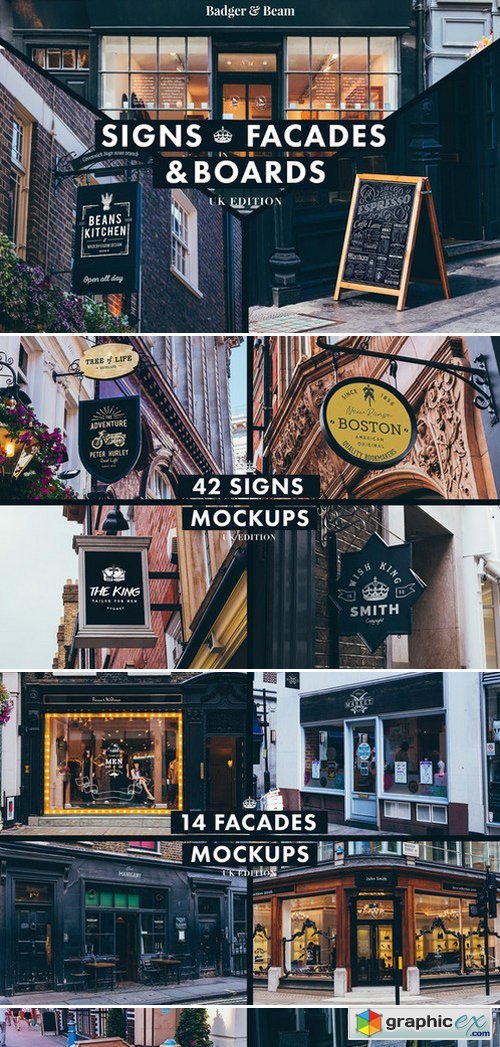 Signs & Facades Mockups (UK edition)