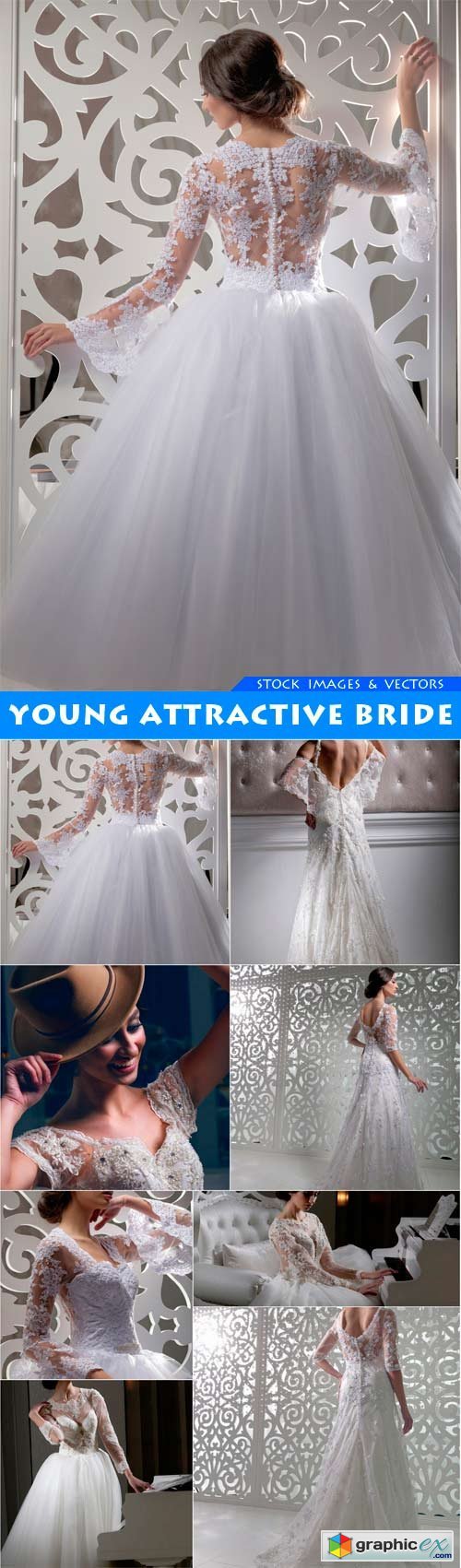 Young attractive bride 8X JPEG