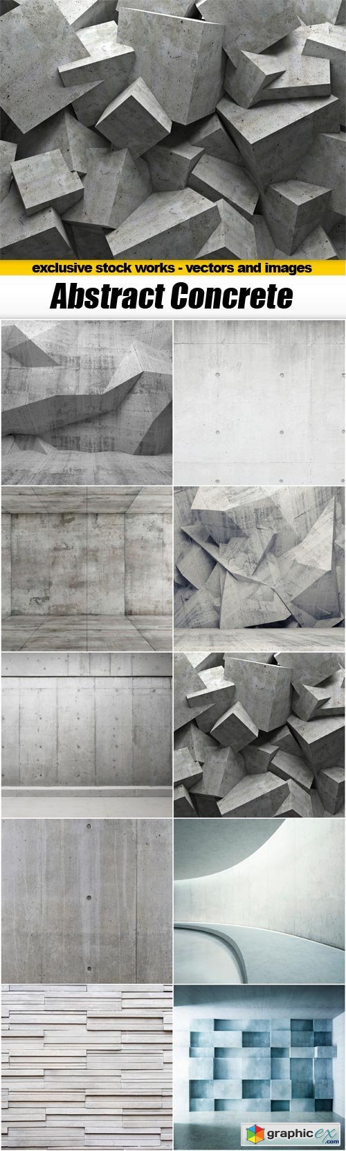 Abstract Concrete Backgrounds - 10x JPEGs