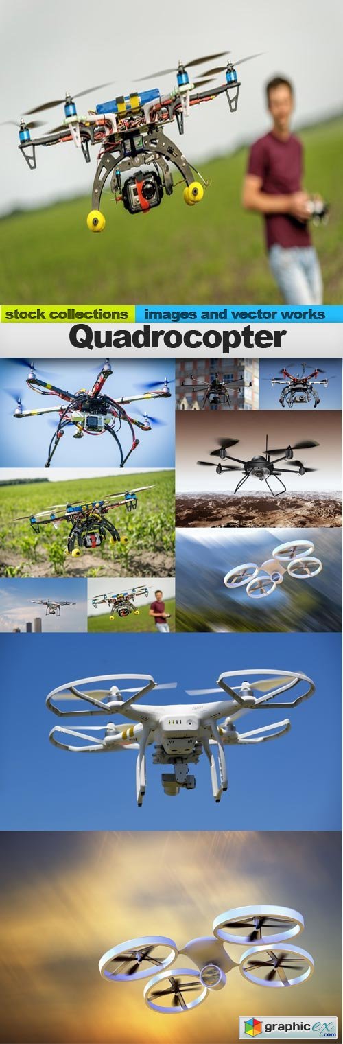 Quadrocopter, 10 x UHQ JPEG