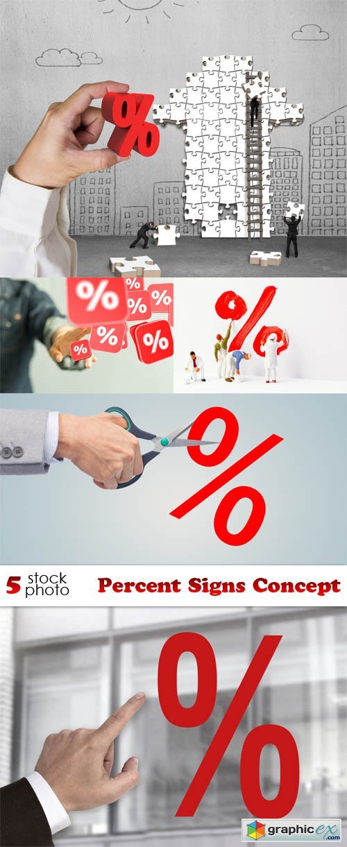 Photos - Percent Signs Concept