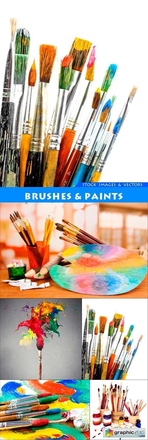 Brushes & Paints 5X JPEG