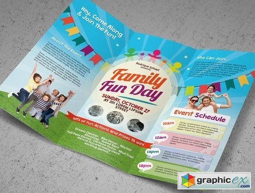 Family Fun Day Trifold Brochures