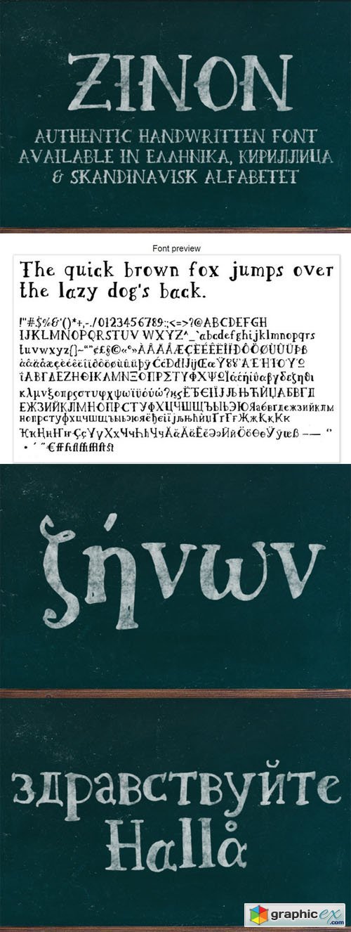 Zinon Handwritten Font