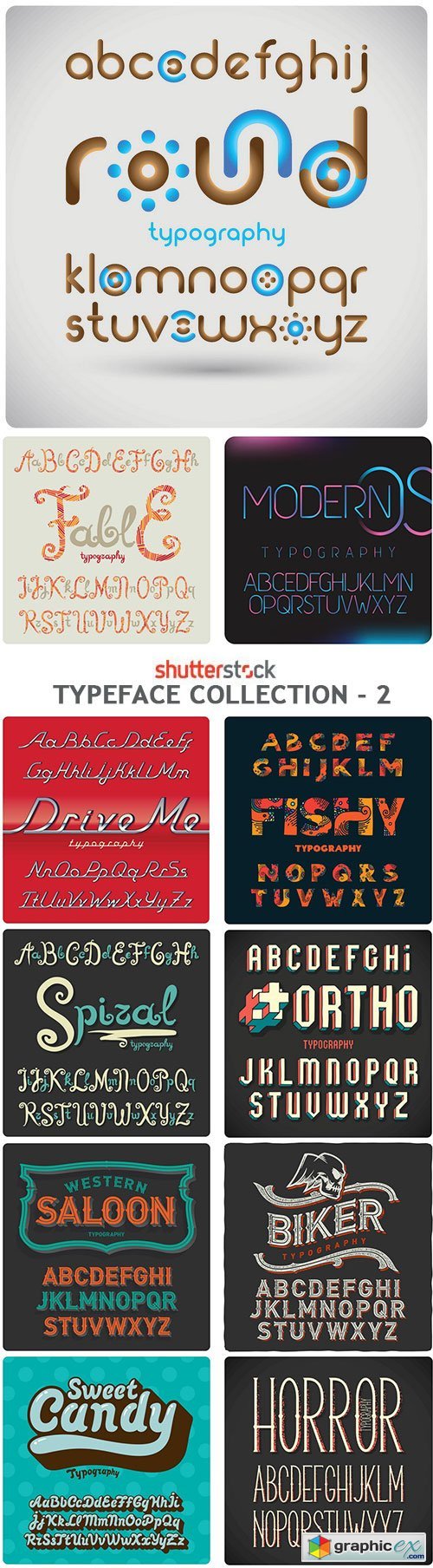 Typeface Collection - 2 - 25xEPS