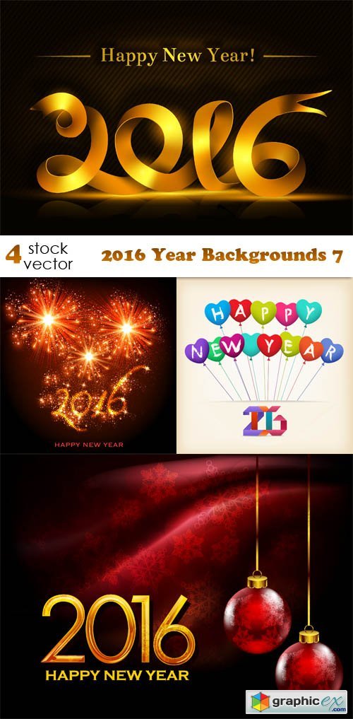 Vectors - 2016 Year Backgrounds 7