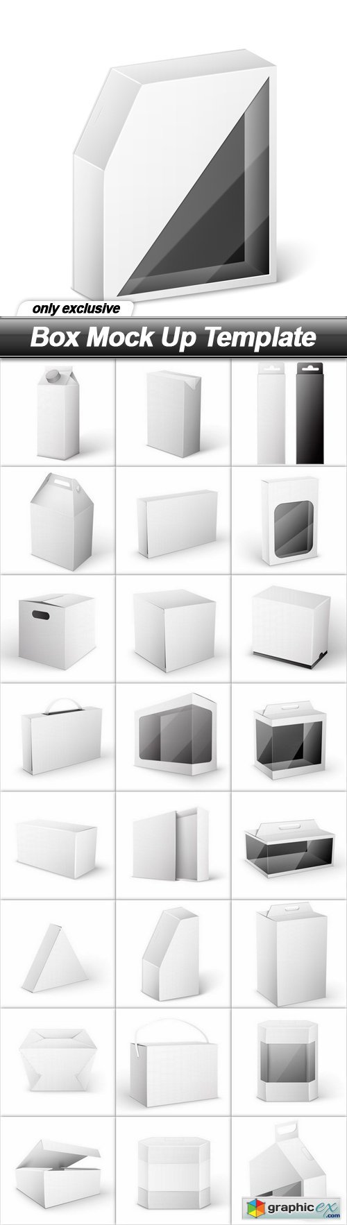 Box Mock Up Template - 25 EPS
