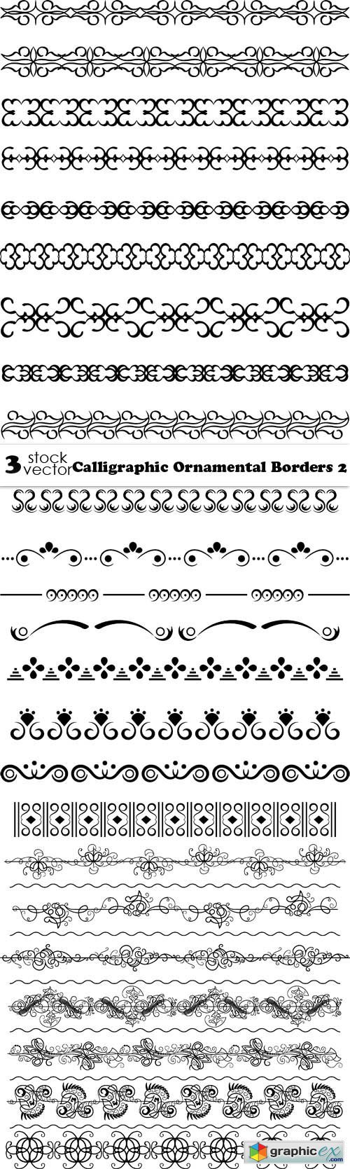 Vectors - Calligraphic Ornamental Borders 2