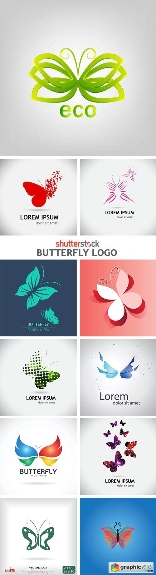 Butterfly Logo - 25xEPS