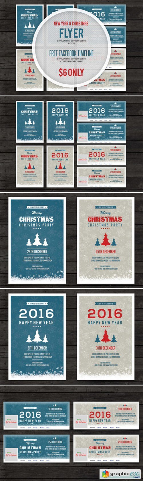 New Year 2016 & Christmas Flyer