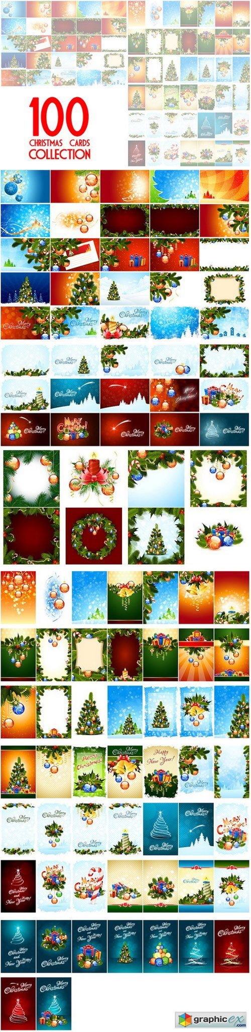 CM - 100 Christmas Cards Collection 449039