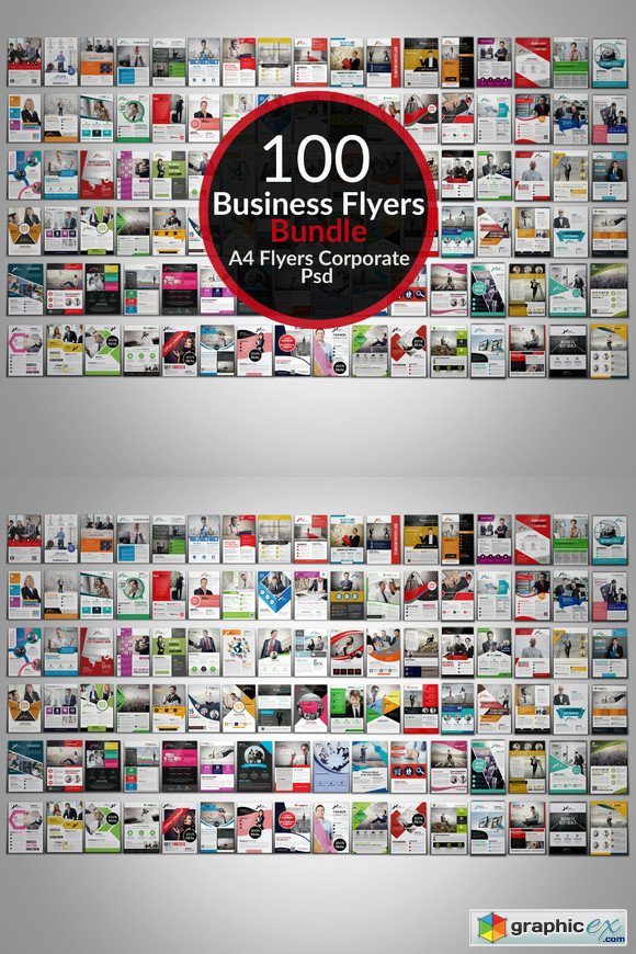 100 Creative Business Flyers Bundle