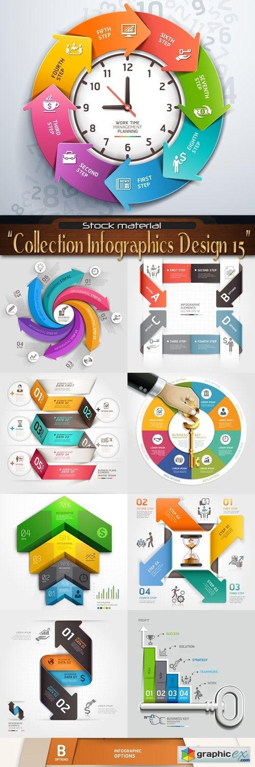 Collection Infographics Design Elements 15
