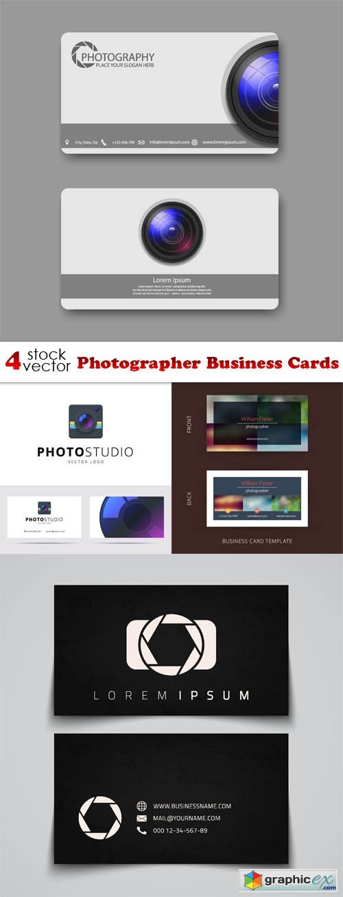 Vectors - Photographer Business Cards