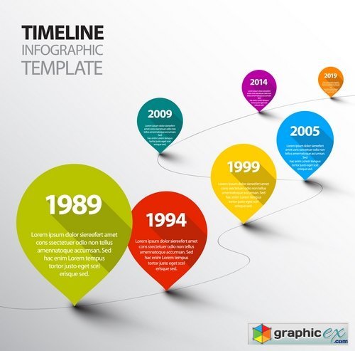 Vector Timeline Template 370037