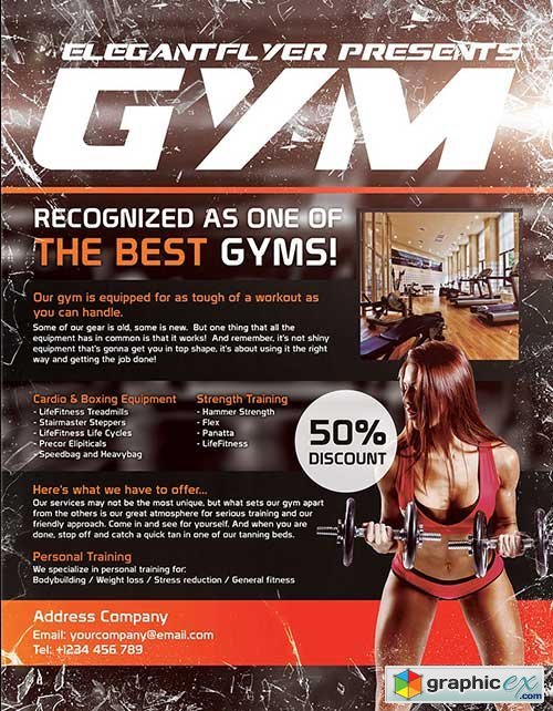 Gym Flyer Template + Facebook Cover