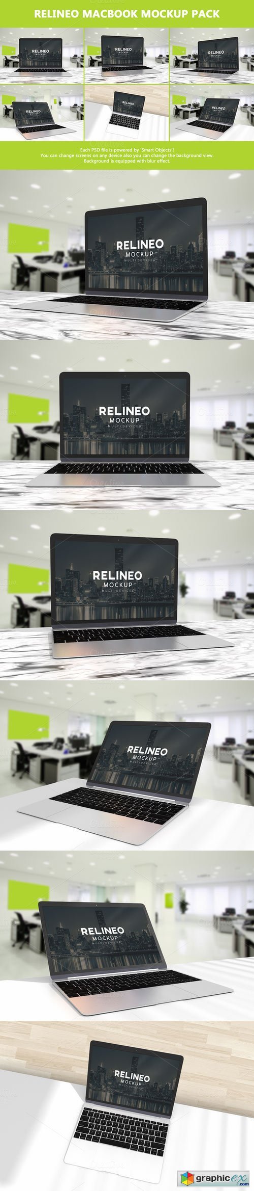 Relineo Macbook Mockup Pack - #1