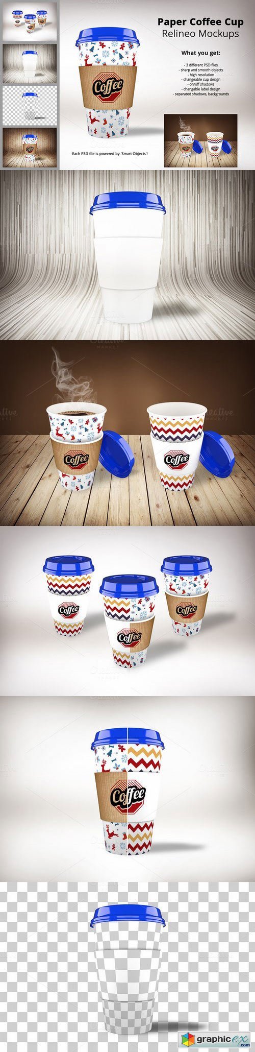 Relineo Paper Coffee Cup Mockup Pack