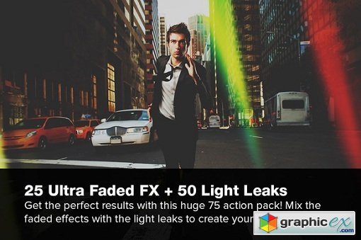 Ultra Faded Light Leaks Photoshop Actions