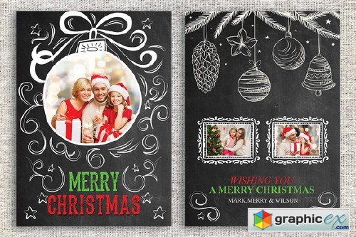 Christmas Card Template 459239