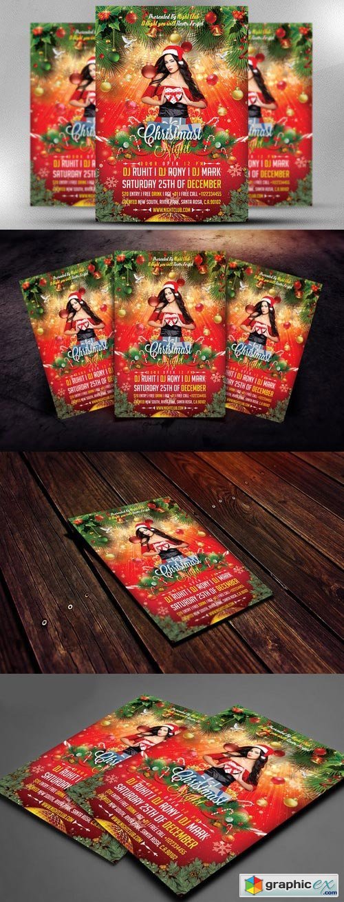 Merry Christmast Party Flyer 426332