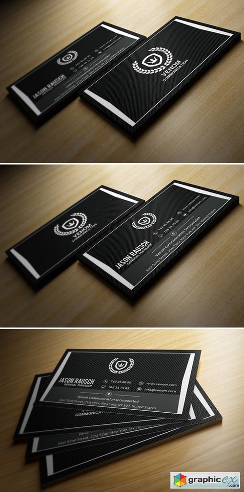 Black And White Business Card 198093