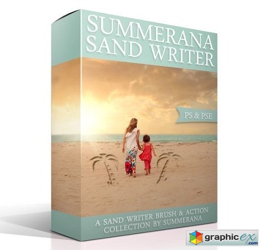 Summerana Sand Writer � Photoshop Action and Brush Collection