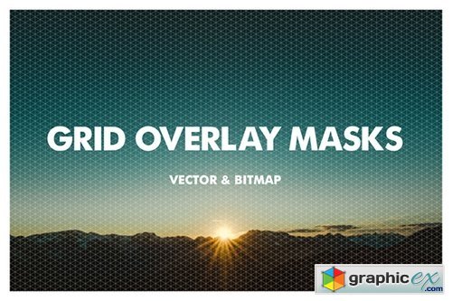 Grid Overlay Masks - Vector & Bitmap