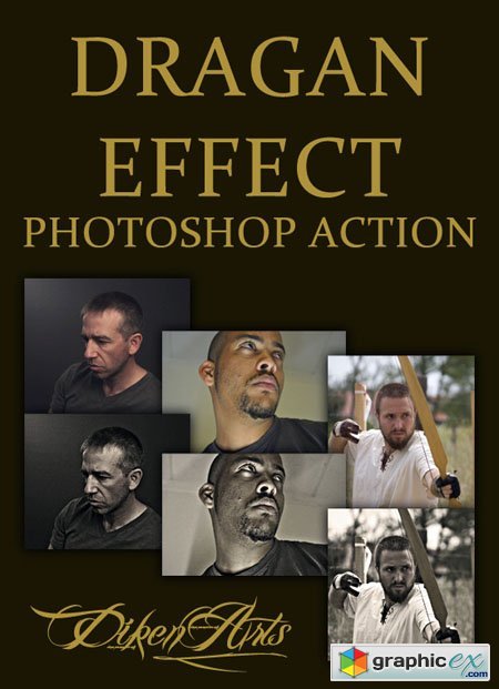 Dragan Effect Action for Photoshop
