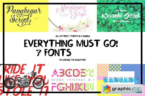 Everything Must Go - Font Bundle 