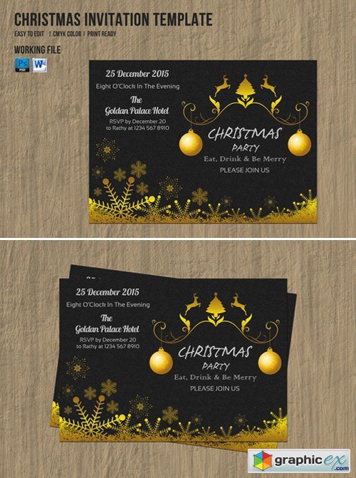 Christmas Invitation Flyer-V153
