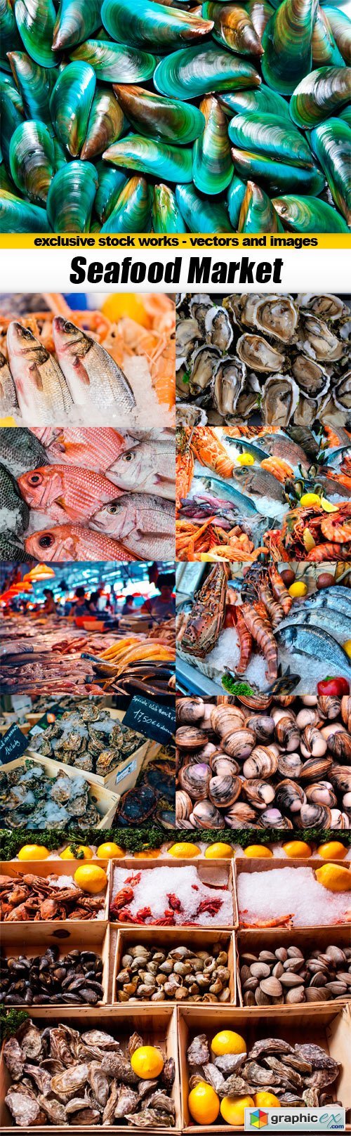 Seafood Market - 10x JPEGs