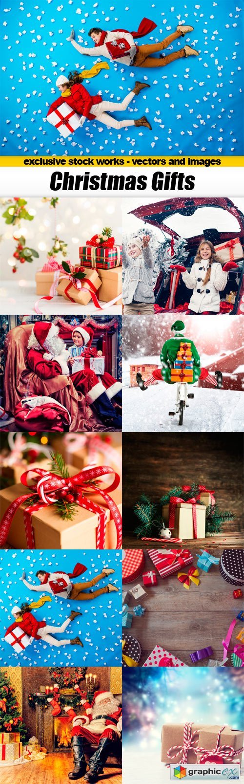 Christmas Gifts - 10x JPEGs