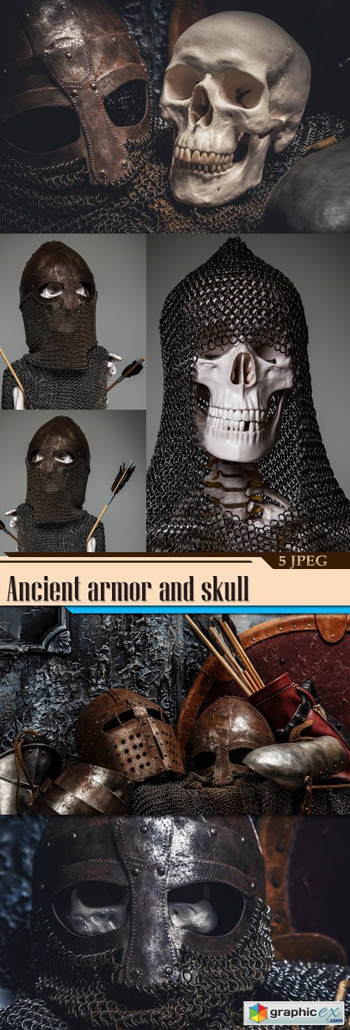Ancient armor and skull