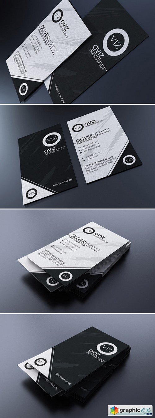Black And White Business Card 160673