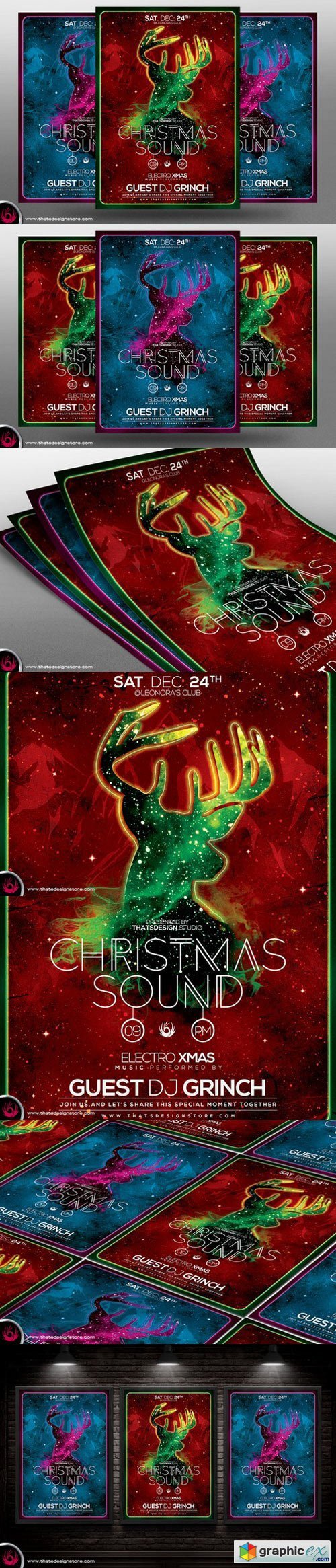 Christmas Sound Flyer Template 422706
