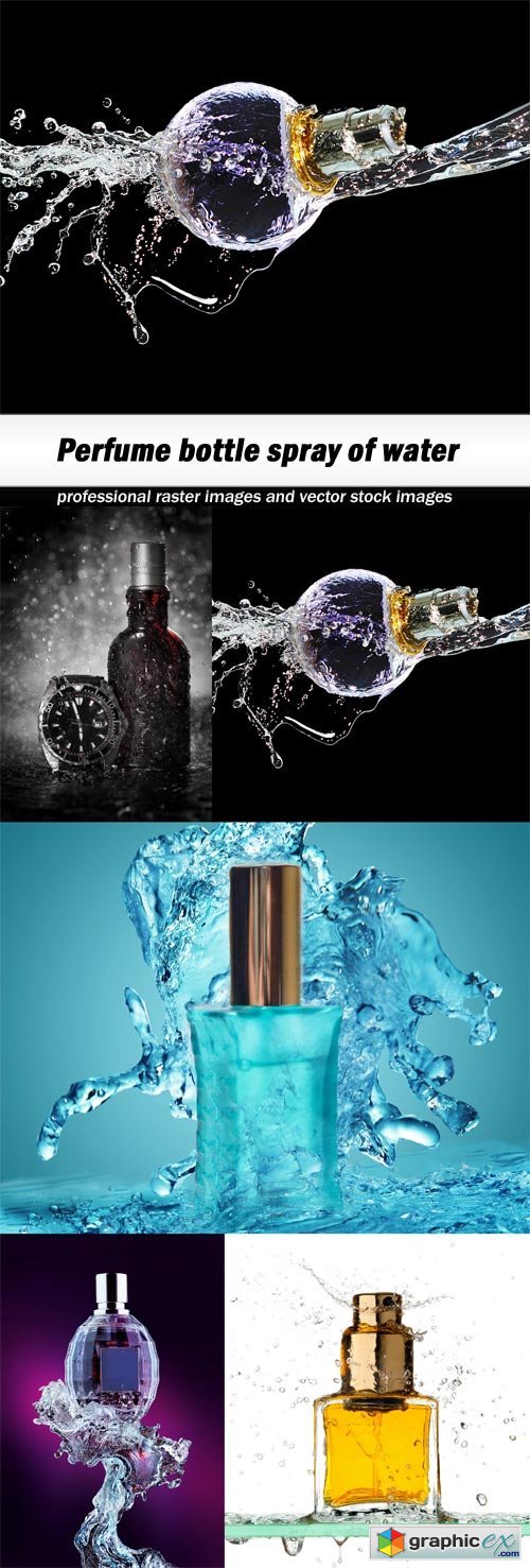 Perfume bottle spray of water