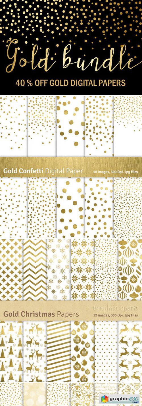 CM - Gold Bundle Gold Papers 449384