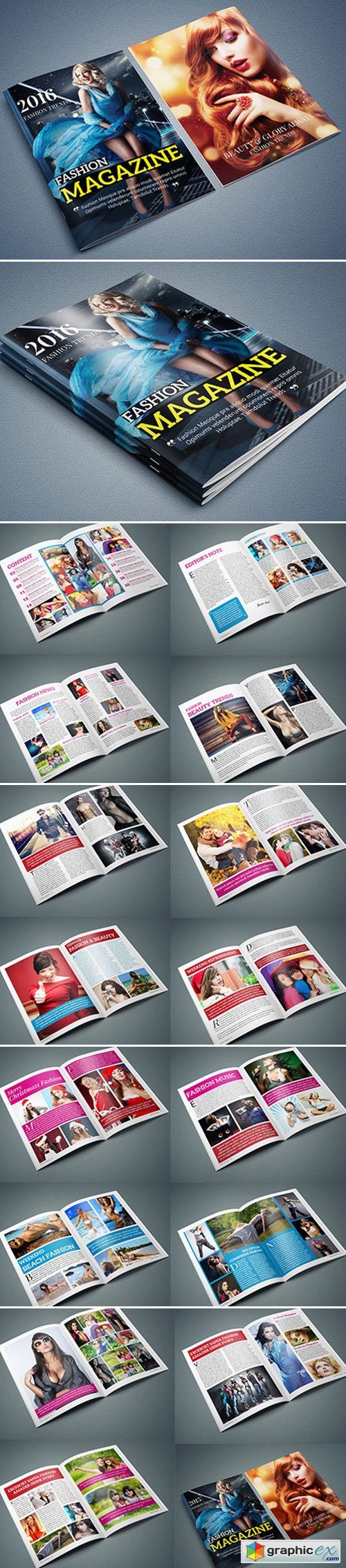 InDesign - 40 Page Magazine Template