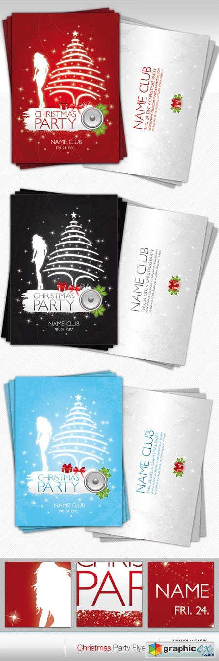 Christmas Party Flyer PSD Template