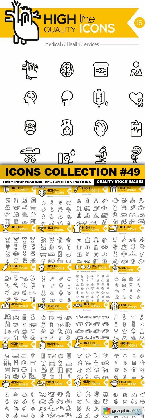 Icons Collection #49 - 25 Vector