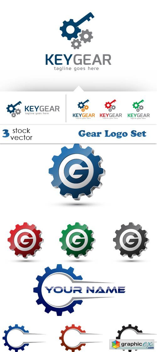 Vectors - Gear Logo Set