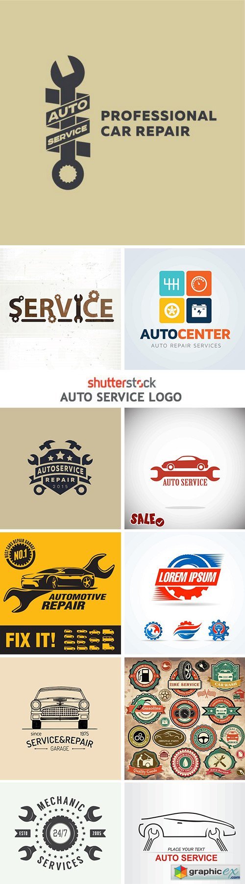 Auto Service Logo - 25xEPS
