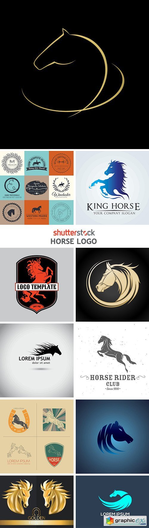 Horse Logo - 25xEPS
