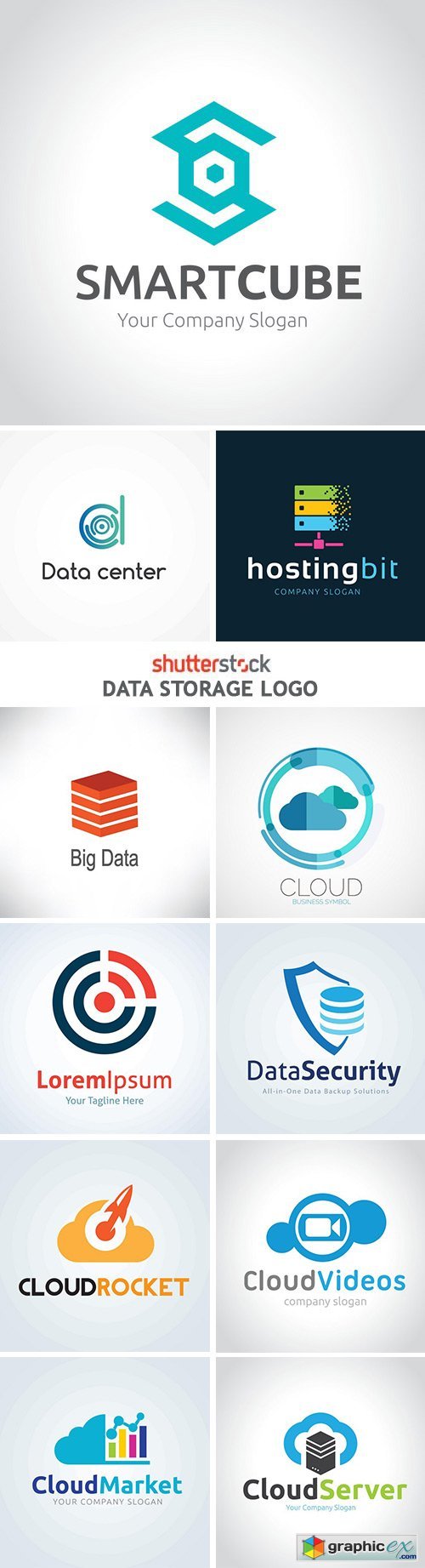 Data Storage Logo - 25xEPS