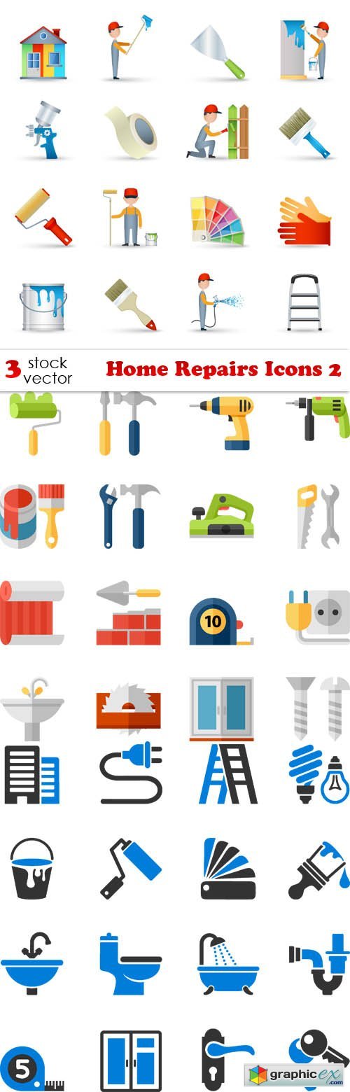 Vectors - Home Repairs Icons 2