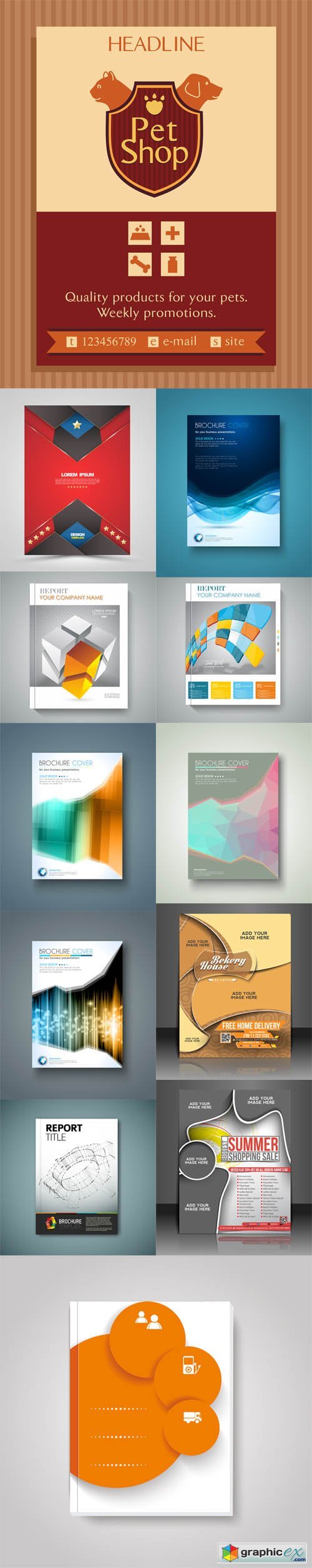 12 Brochures Templates Flyer Design