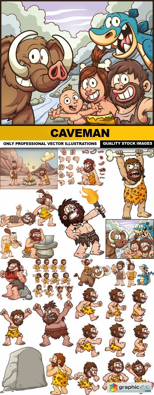 Caveman - 15 Vector