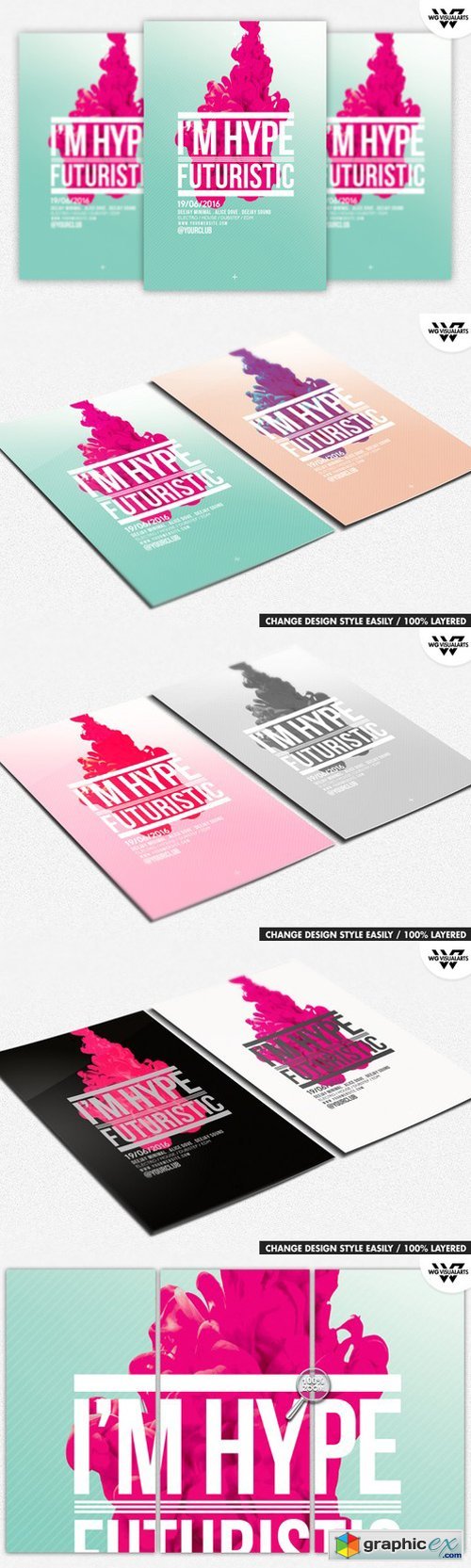 MINIMAL HYPE ABSTRACT Flyer Template