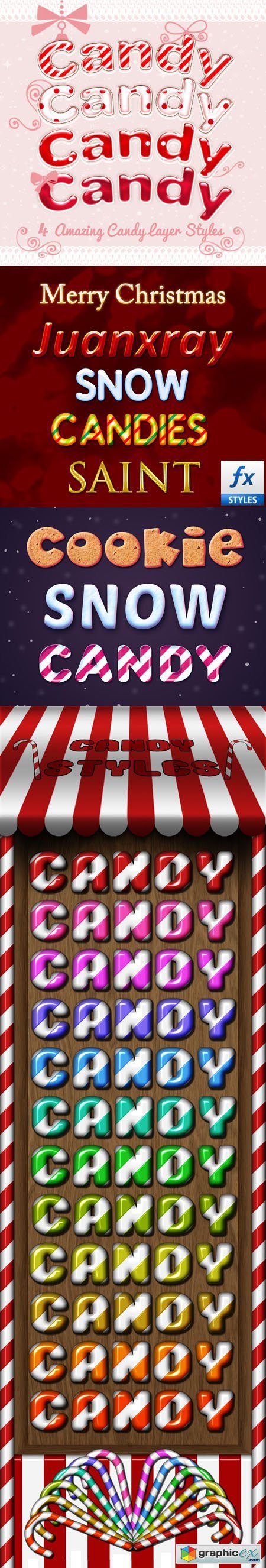 Candy Photoshop Styles and Text Effects